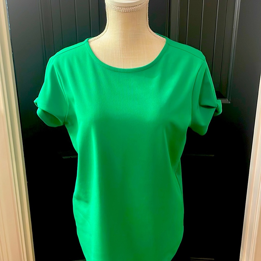 Kelly Green top.